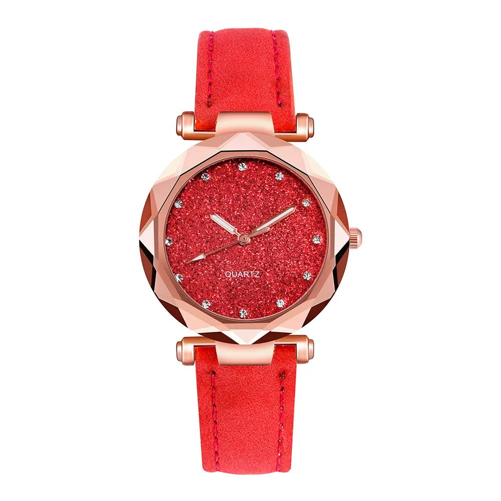 Fashion Luxury Watch Men Women Stars Little Point Frosted Quartz Watch