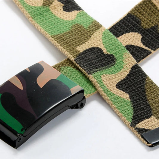 AEbone Camo Belt Military Equipment Army Western Cowboy Belt for Boy