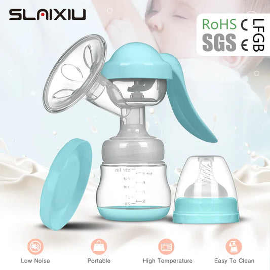 Manual Breast Pump Silicone Breast Pump BPA Free Sucking Postpartum