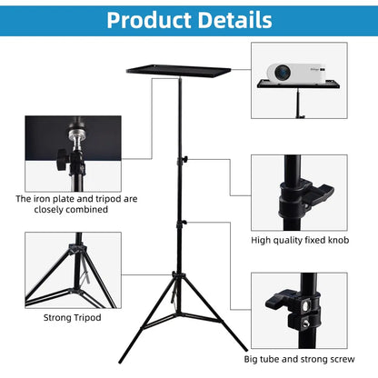 Portable Projector Stand Support Tripod Bracket Speaker Universal 160cm