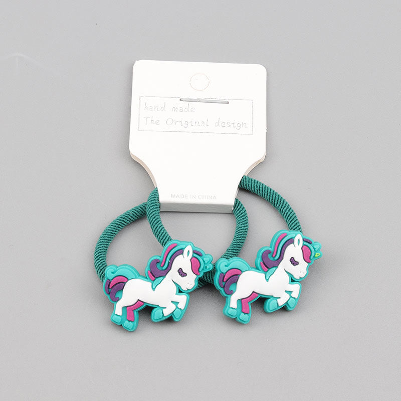 Cute Small Animal Silicone Unicorn Hair Band Rubber Band High Elastic