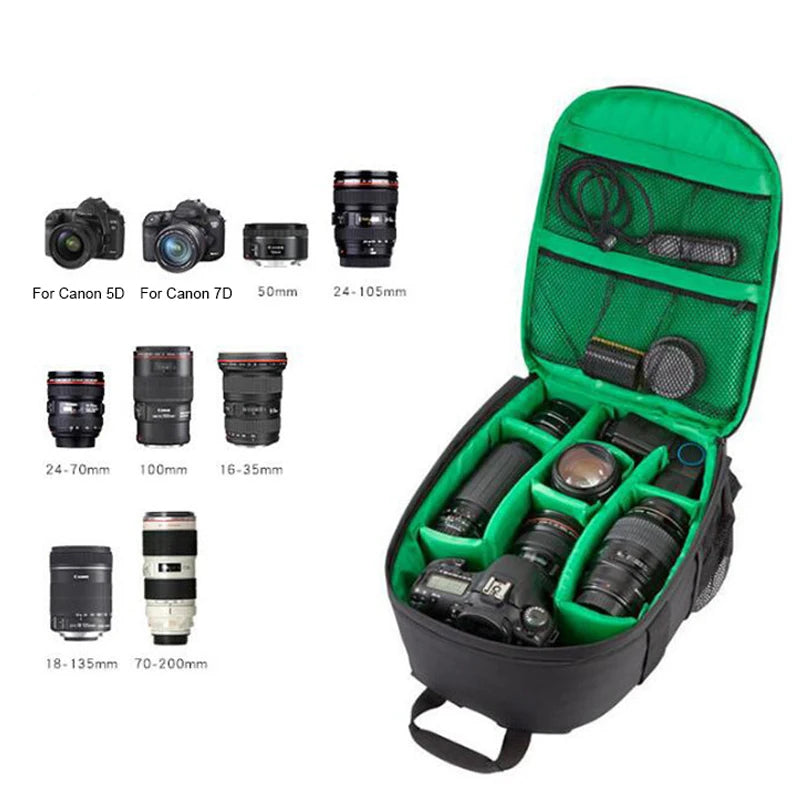 Multi-Functional Camera Backpack Video Digital DSLR Bag Waterproof Outdoor