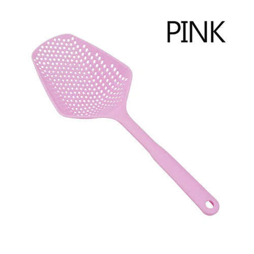 Vegetable Strainer Cooking Shovels Vegetable French Fries Strainer Scoop Nylon