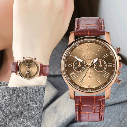 2022 Watch Women's Luxury Leather Band Analog Quartz Wrist Watch