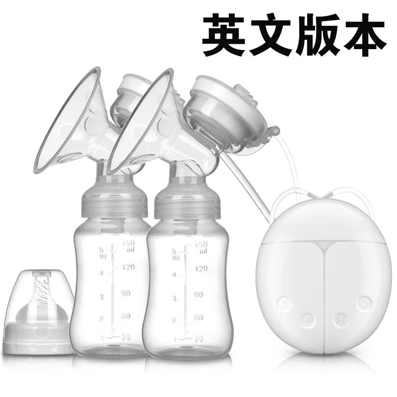 Breast Pumps Powerful Suction USB Electric Breast Pump With Baby Milk Bottle