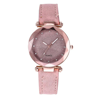 Fashion Luxury Watch Men Women Stars Little Point Frosted Quartz Watch