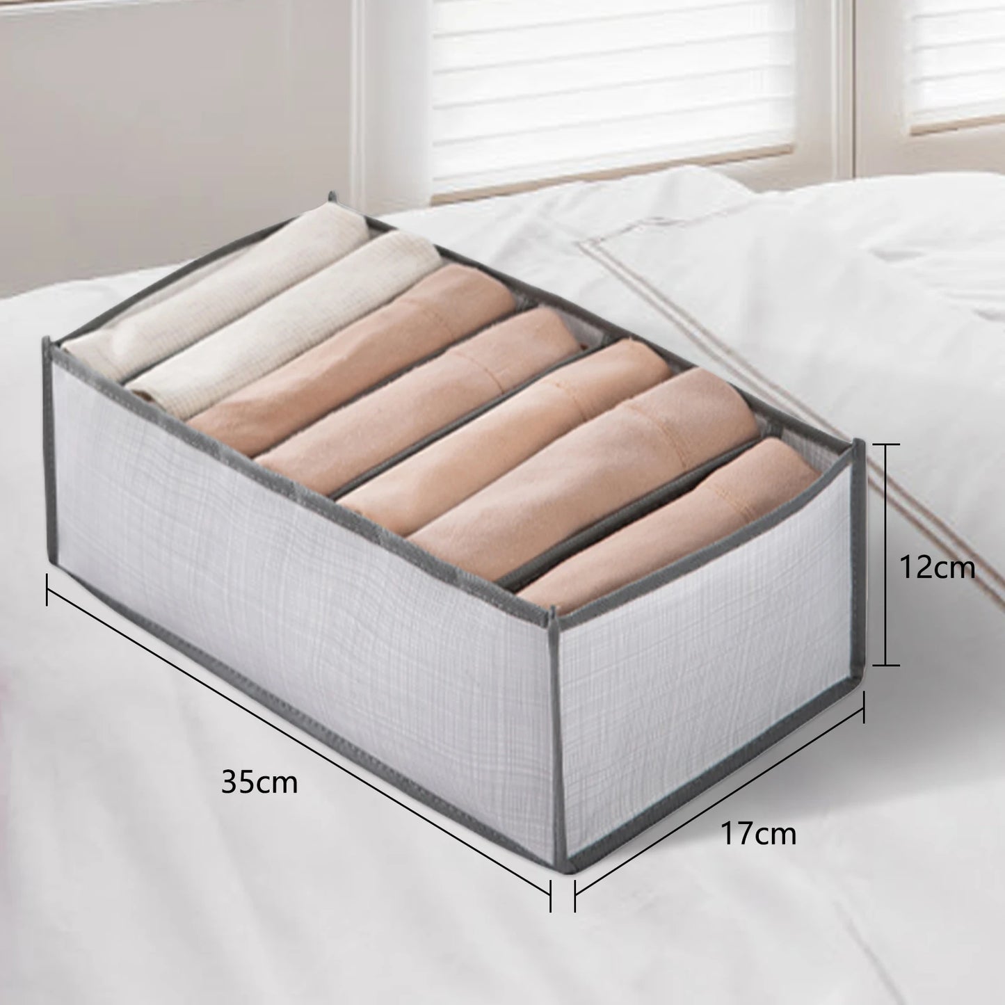 Pants Clothes Storage Box Compartmentalized Jeans Clothing Bedroom Storage Box