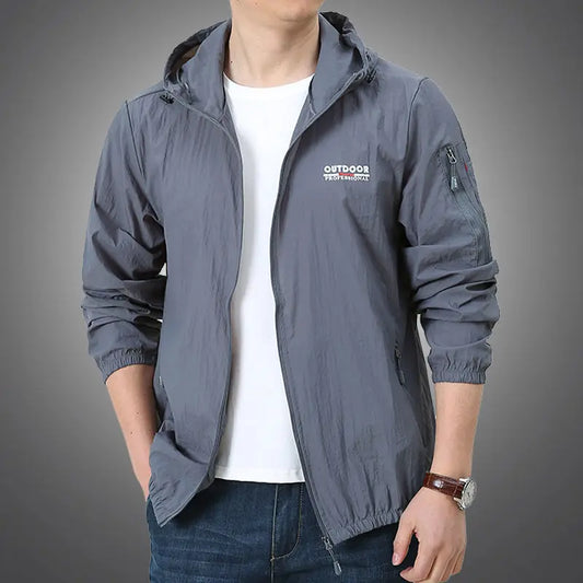 Thin Jacket Men Summer Outdoor Quick Dry Sun-Protective Jacket Men