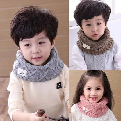 Autumn and Winter Children Warm Neck Baby Cute High-Grade Knitting