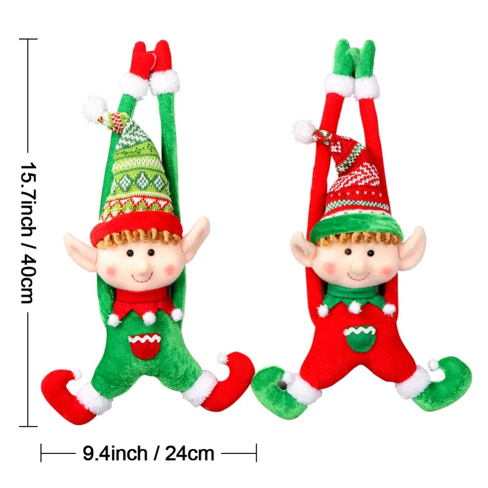 OurWarm Christmas Decoration Elf Doll Plush Christmas Tree Hanging Ornament