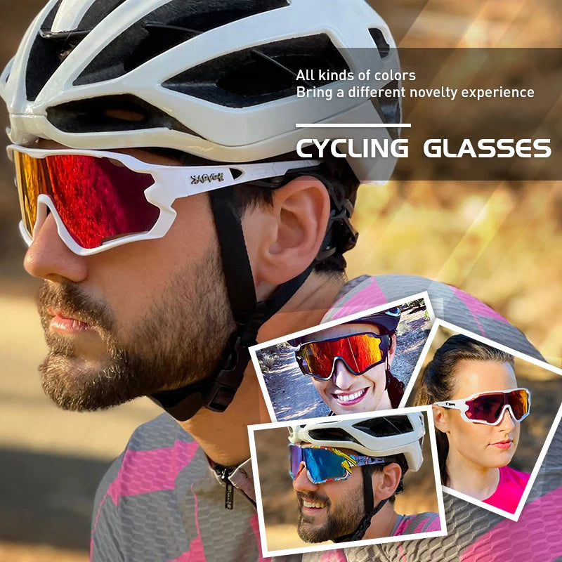 Cycling Glasses Men Sunglasses Bicycle Polaroid Photochromic 5 Lens Goggles