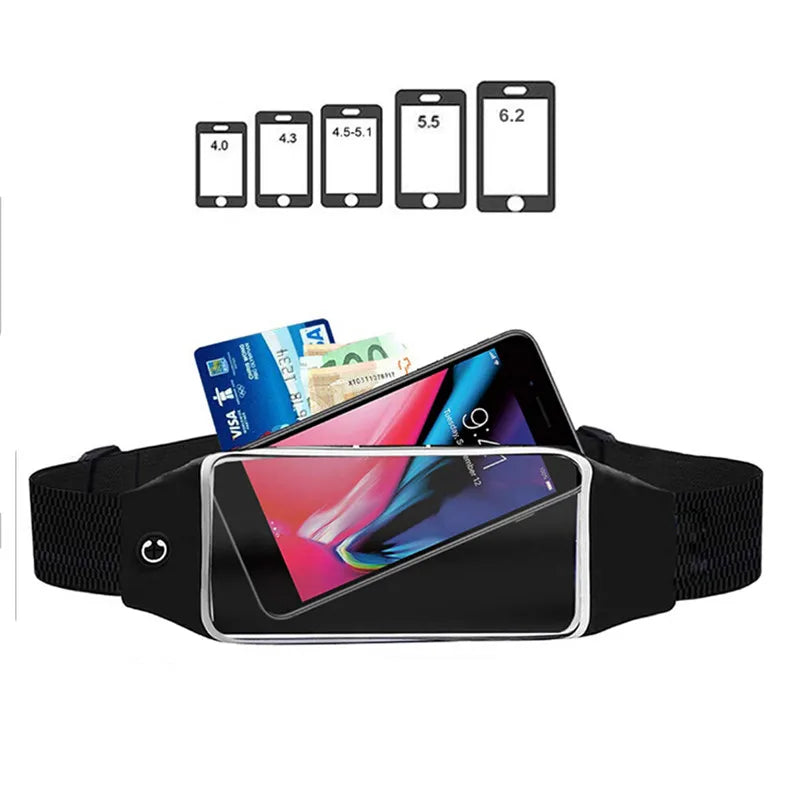 Men Women Running Phone Bags Waterproof Touch Screen Armbands Sports