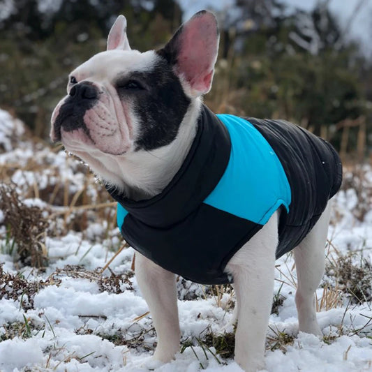 Waterproof French Bulldog Big Dog Vest Jacket Winter Warm Pet Clothes