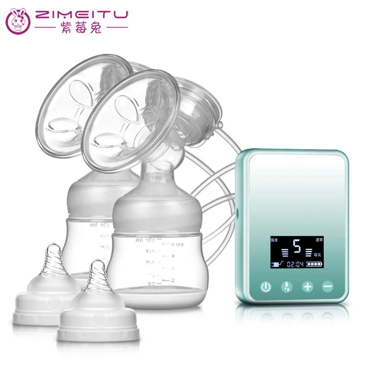 Double Electric Breast Pumps USB Charge Electrical Breast Pump Powerful Nipple