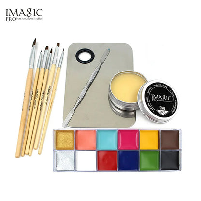 Professional Makeup Cosmetics 1 X12 Colors Body Painting+Skin Wax+professional