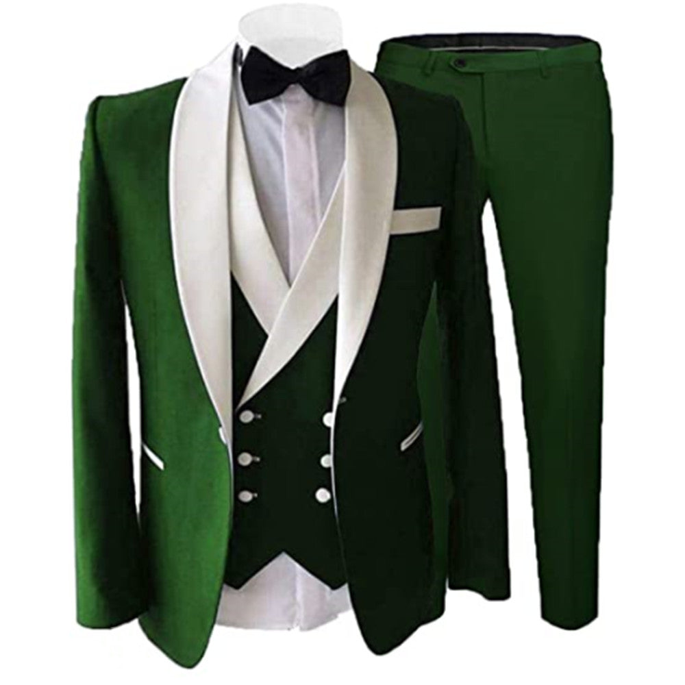 Latest Navy Blue Suit for Men Groom Tuxedo Wedding Suits 3