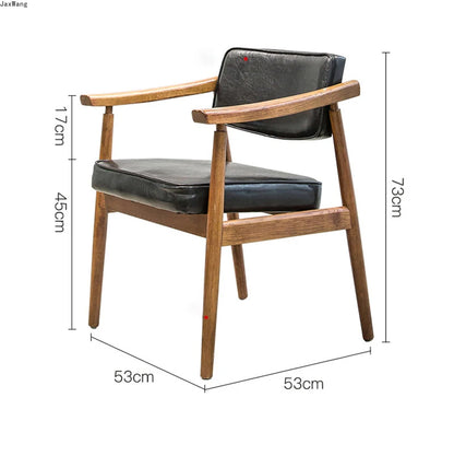 Nordic Dining Chair Customized Solid Wood Presidential Chair Dining Chairs