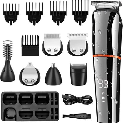 11in1 Multi Hair Trimmer Men Facial,beard,body Grooming Kits Electric