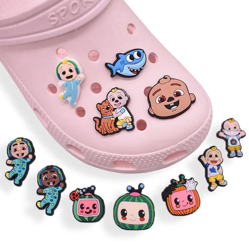 Cartoon Cute Removable PVC Soft Shoe Charms Wholesale Clog Shoe