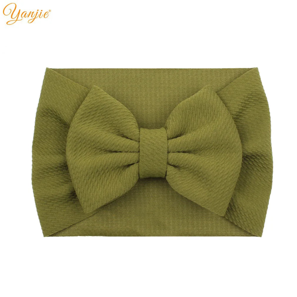 YANJIE 2023 New Turban Fashion 5'' Hair Bows Headband