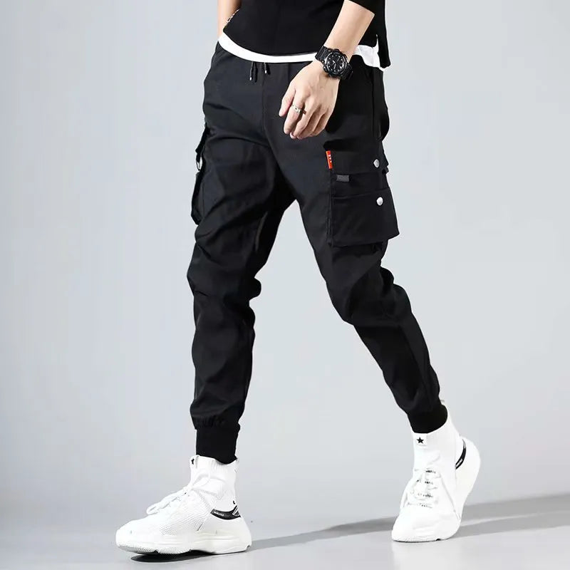 Hip Hop Cargo Pants Men Streetwear Cotton Joggers Fashion Sweatpants