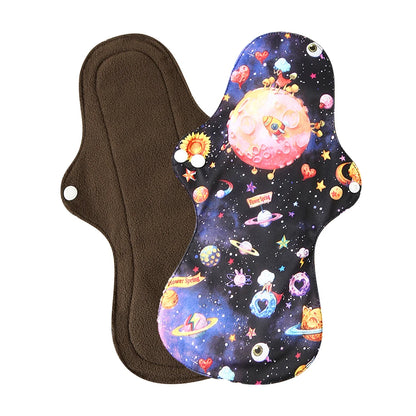 Night Use Washable Flamingo Cloth Menstrual Pad Heavy Flow Sanitary Napkin