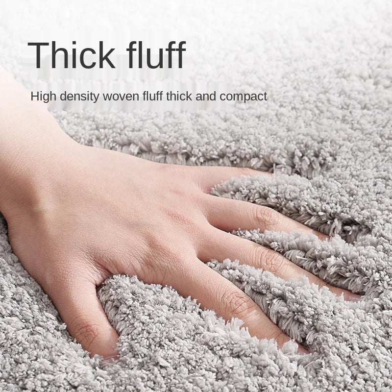 Super Thick Fluff Fiber Bath Mats Non-Slip Absorbent Rug Foot Mat