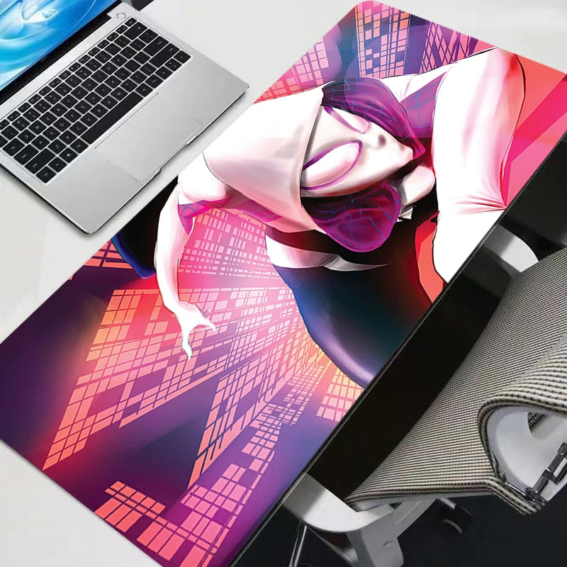 Marvel Sexy Girl Anime Mouse Pad Computer Spider-Man Gwen Gamer Mousepad Laptop