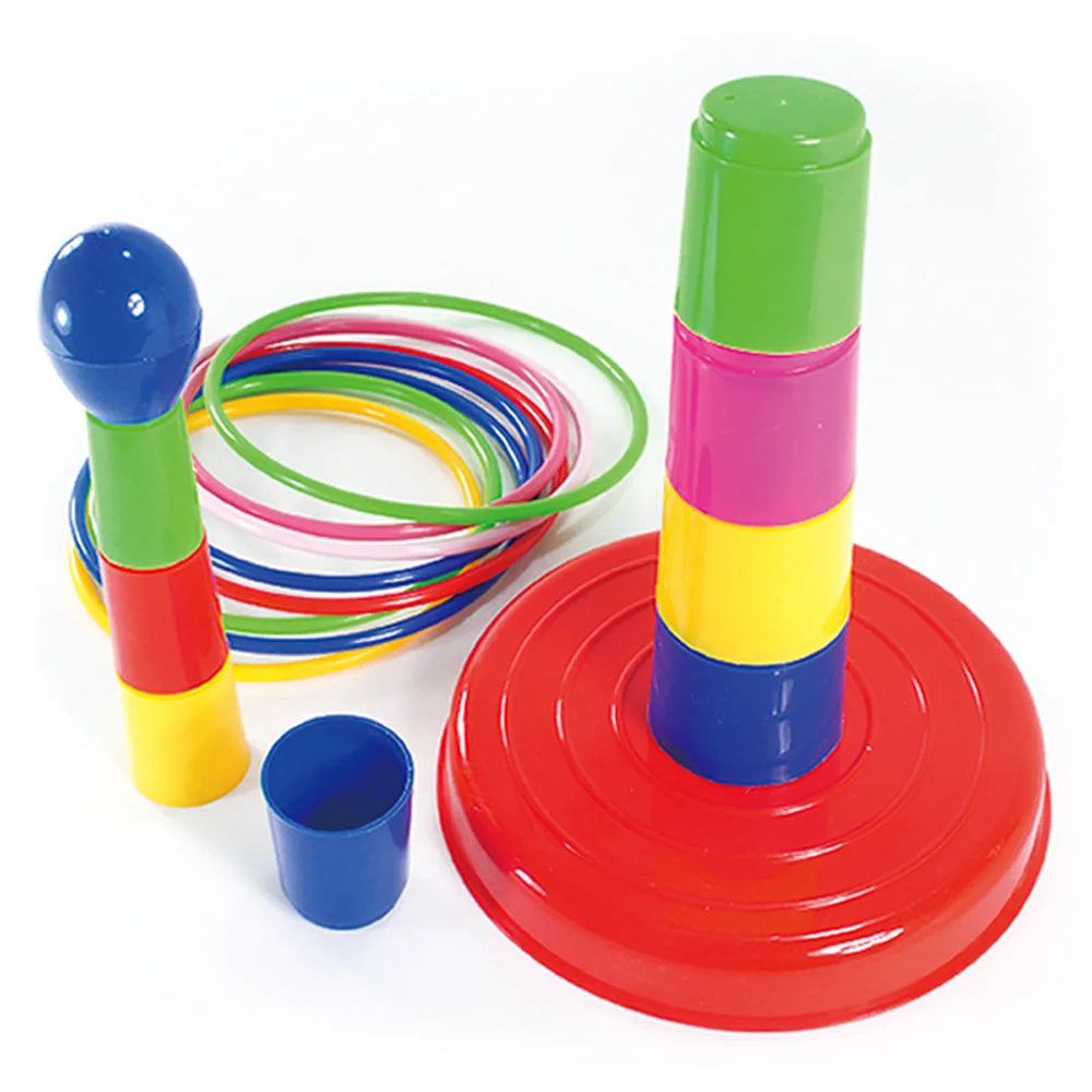 Parent-Child Throwing Ferrule Toy Rainbow Rings Toys Large