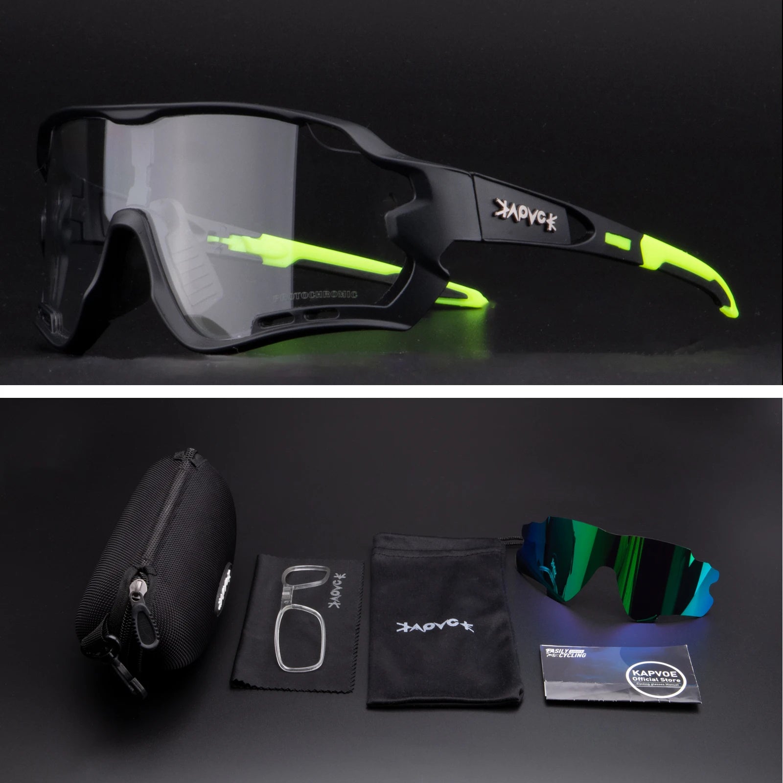 Cycling Glasses Men Sunglasses Bicycle Polaroid Photochromic 5 Lens Goggles