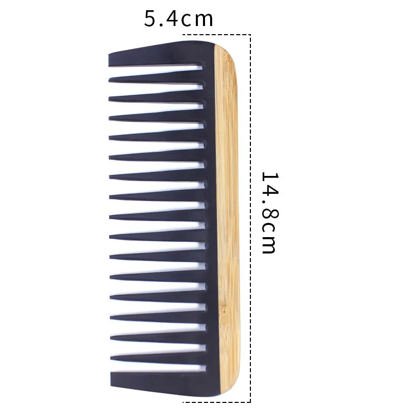 Hot Sale Natural Bamboo Wooden Tail Hair Combs Anti-Static Hairs Care Healthy