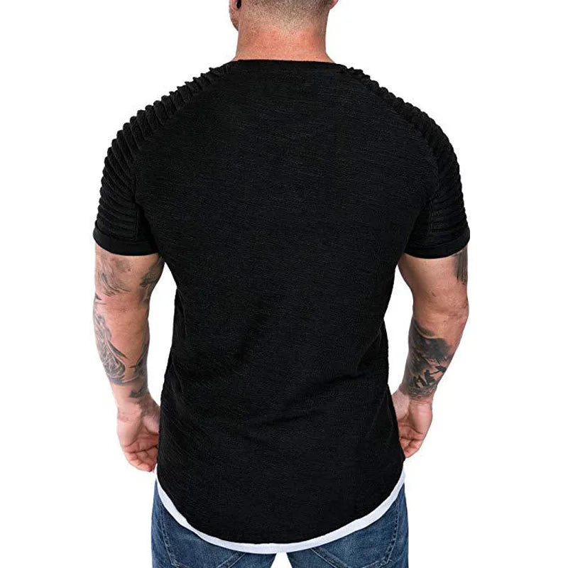 2023Summer Streetwear T-Shirts Men's Clothing M-3xl Casual Short Sleeve T Shirt