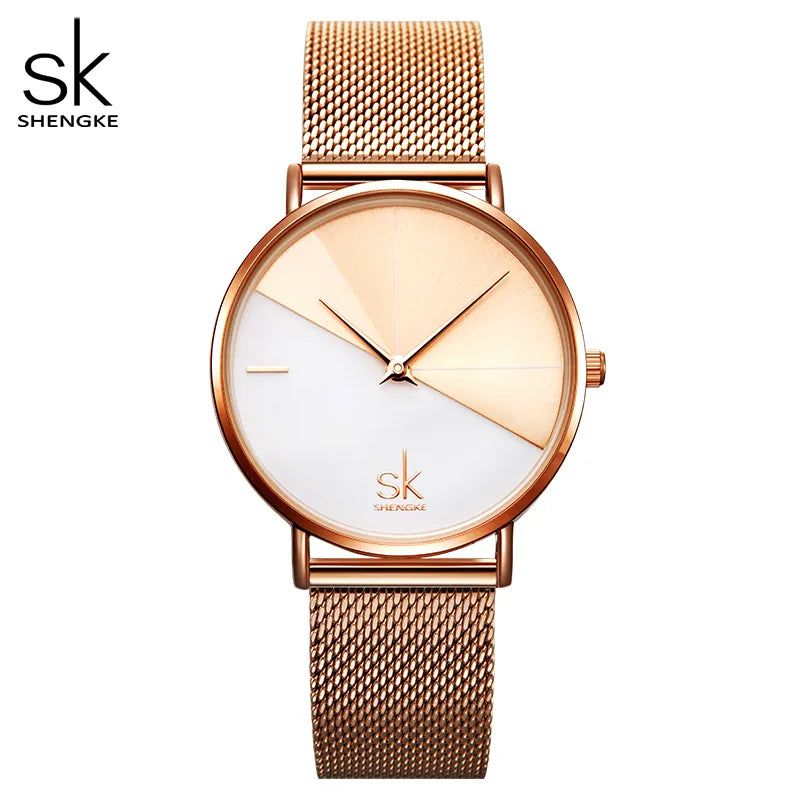 Shengke Original Design Woman Watches Creative Fashion Womens Quartz