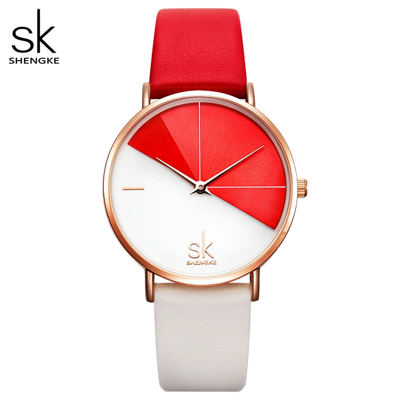 Shengke Original Design Woman Watches Creative Fashion Womens Quartz