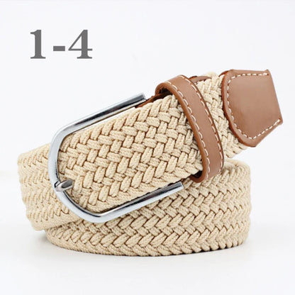 ZLD 60 Colors Female Casual Knitted Pin Buckle Men Belt