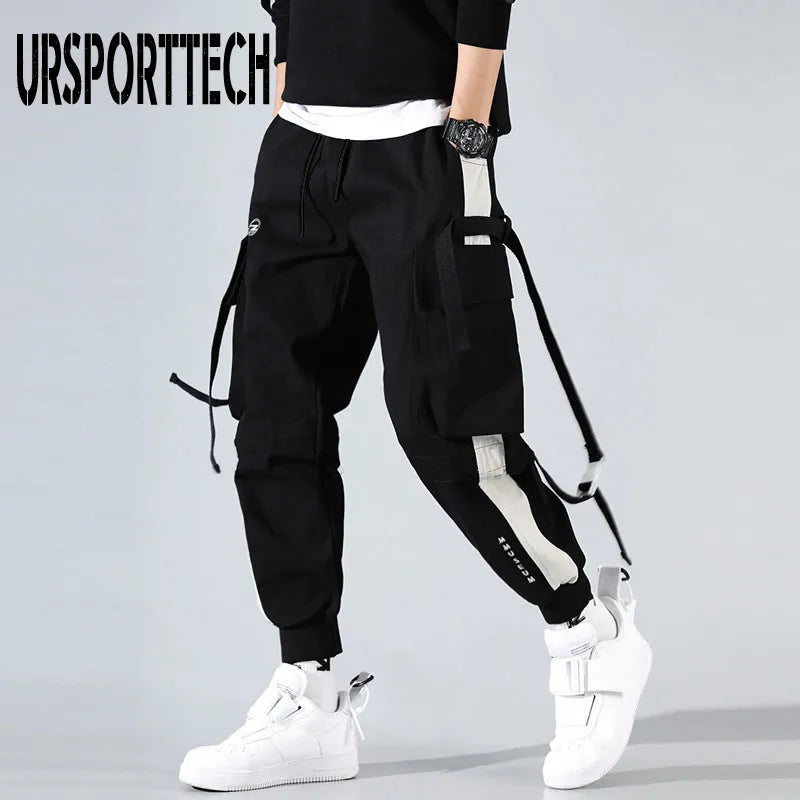 Streetwear Pockets Boys Men's Jogger Pants Hip Hop Sweatpants Joggers Trousers