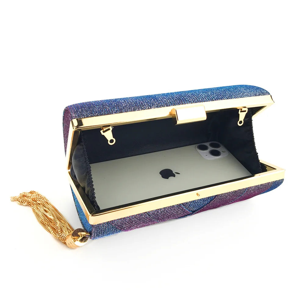 Women's Wedding Clutch Bags Party Purse and Handbag Luxury Discoloration