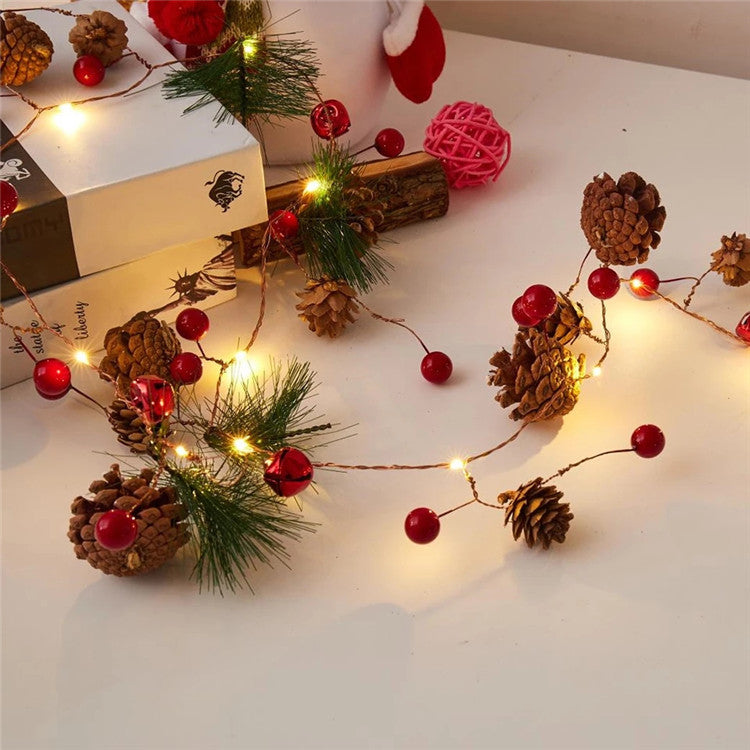 LED Christmas Light Pine Cone String Lights  Christmas Decorations