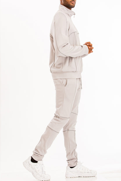 3m Reflective Piping Jacket and Pant Track Suit