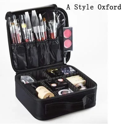 New Female Fashion Professional Makeup Suitcase for Cosmetics Case Marble