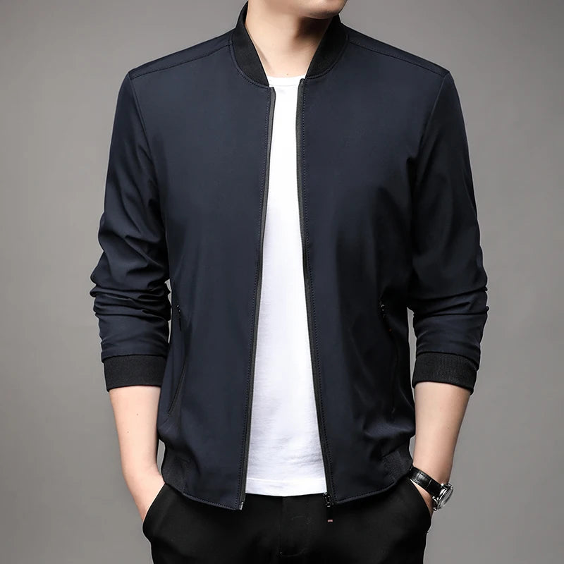 Fashion Handsome Spring Baseball Collar Business Casual Jacket