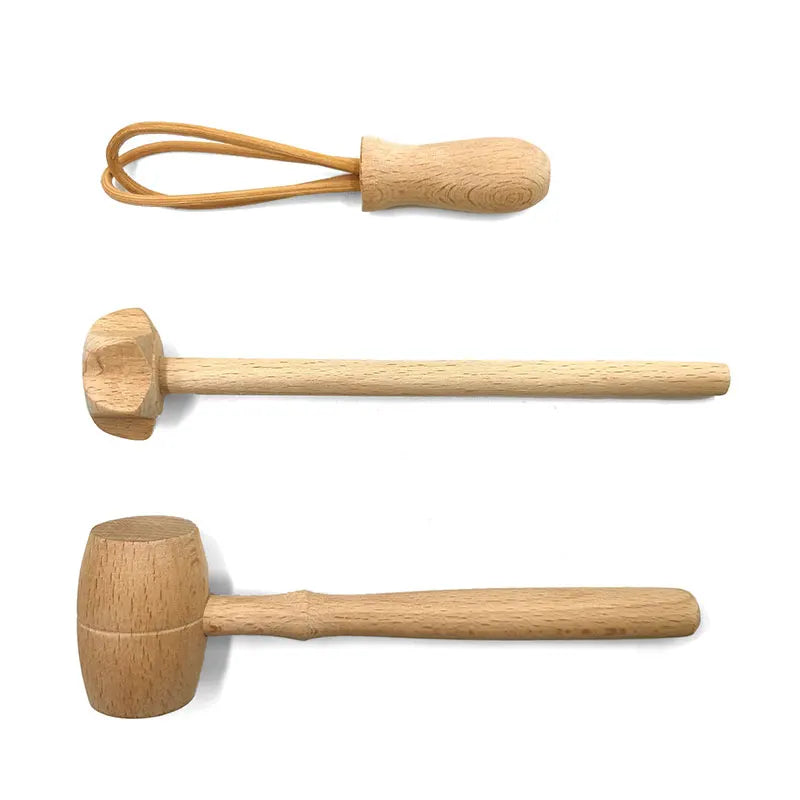 Wooden Kitchen Utensils Spoon Shovel Egg Beater Clip Kitchen Set