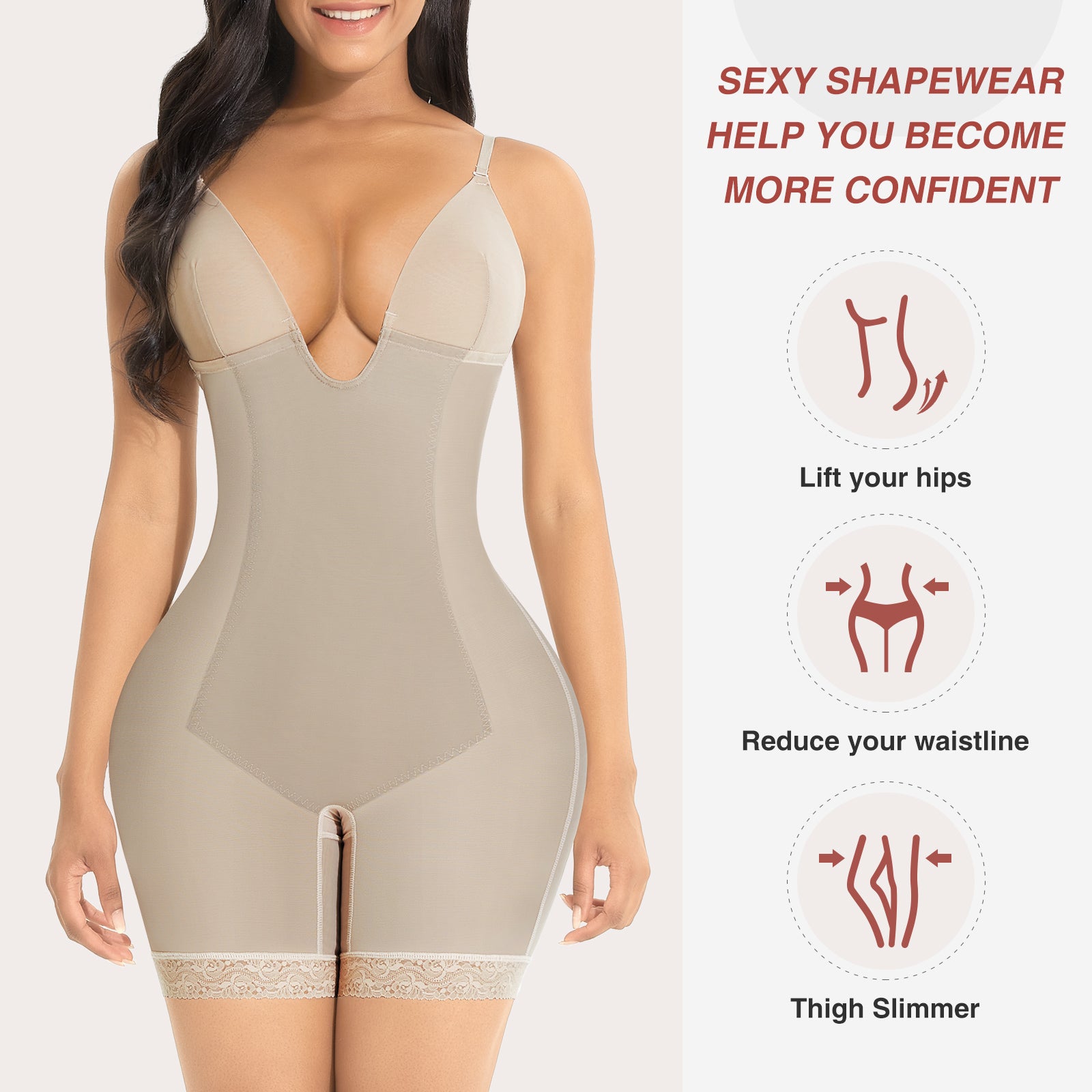 HEXIN Wholesale Shapewear Backless Body Shaper Bra