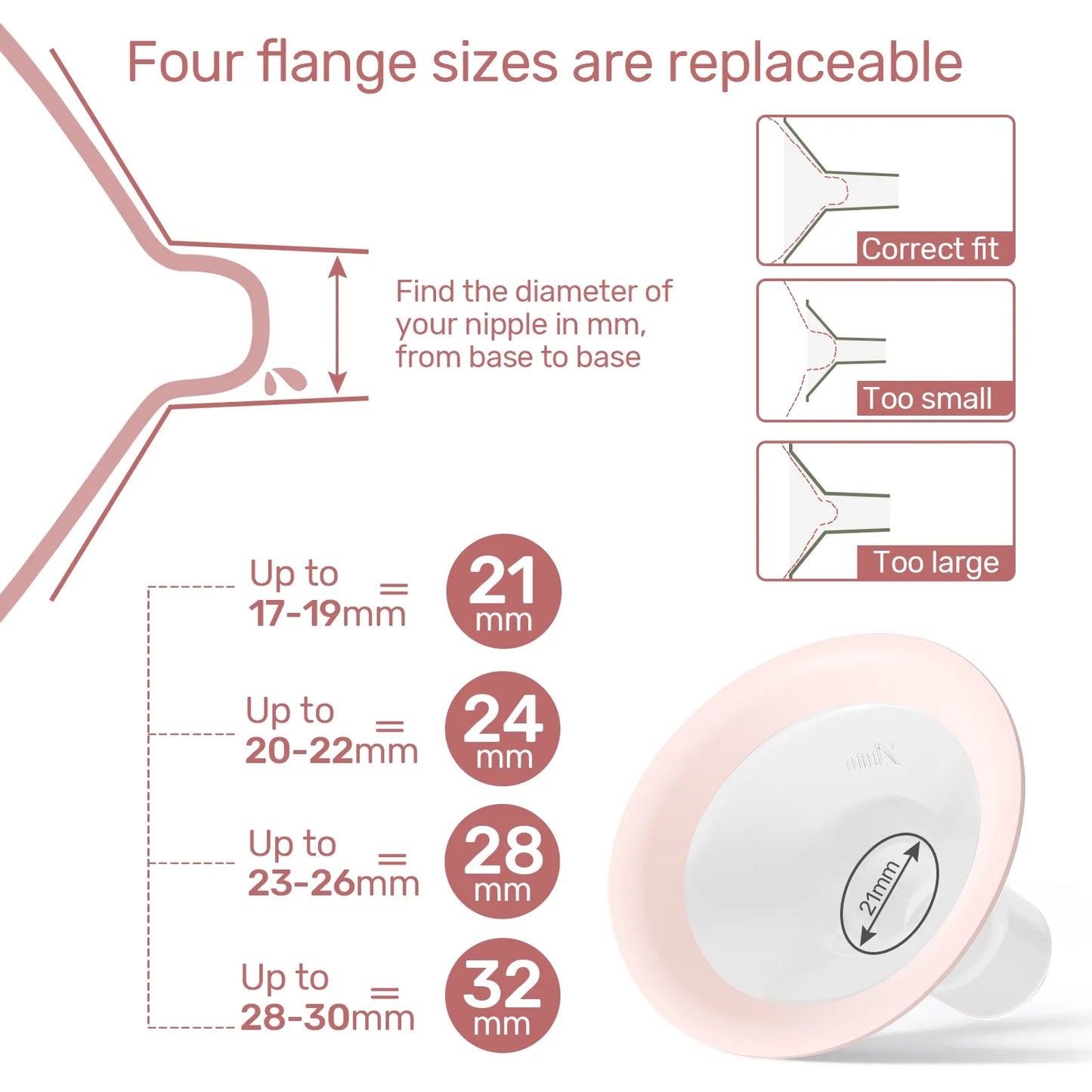 Double Electric BreastPump 4 Modes & 9 Levels With 4 Size Flanges & 10 milk bag