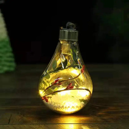 Ilingrogans 2024 New Year Decoration LED Ball Lights Gnome Ornament