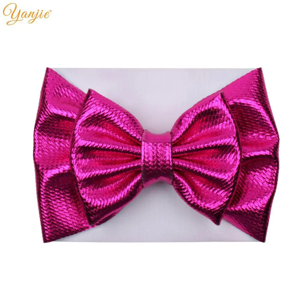 YANJIE 2023 New Turban Fashion 5'' Hair Bows Headband