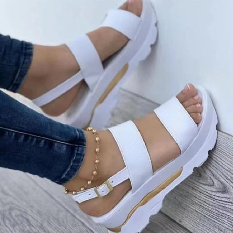 Women Sandals Lightweight Heels Slipper Women Wedge With Platform Sandalias