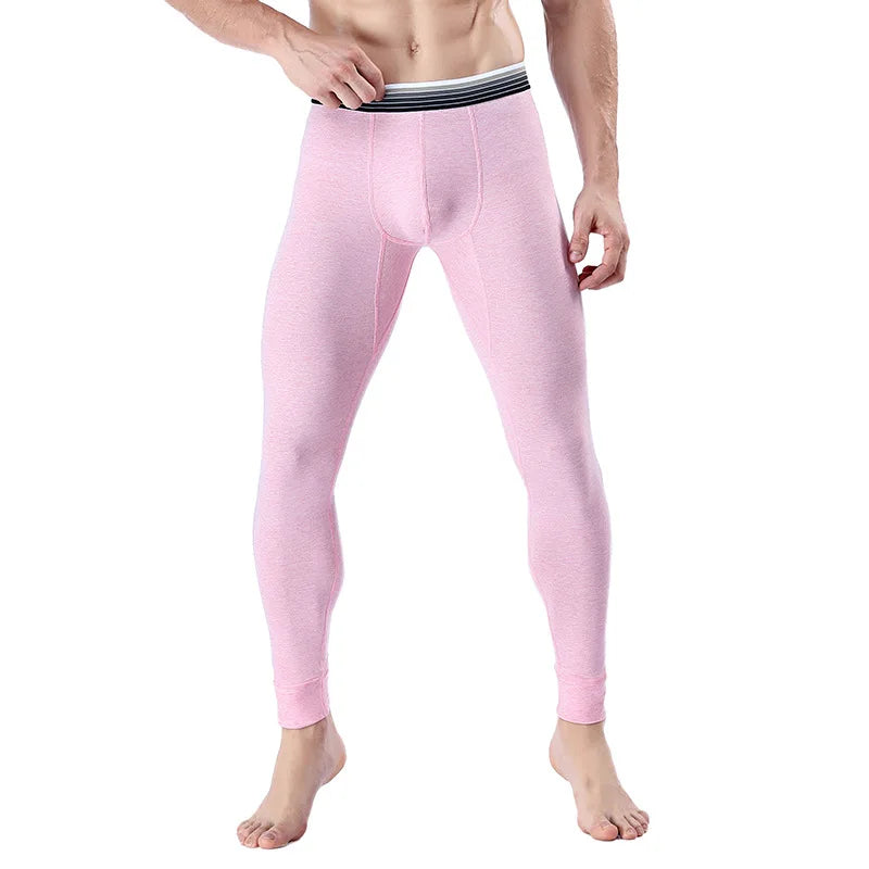 New Solid Color Autumn Pajamas Sexy Mens Sleep Bottoms Sleeping Pants Thermal