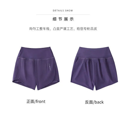 Sport Shorts Women Sportswear Double-Deck Running Shorts Gym Training Shorts