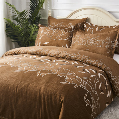 Hot Selling Luxury Polyester Fabric Bedding Duvet Cover Sets